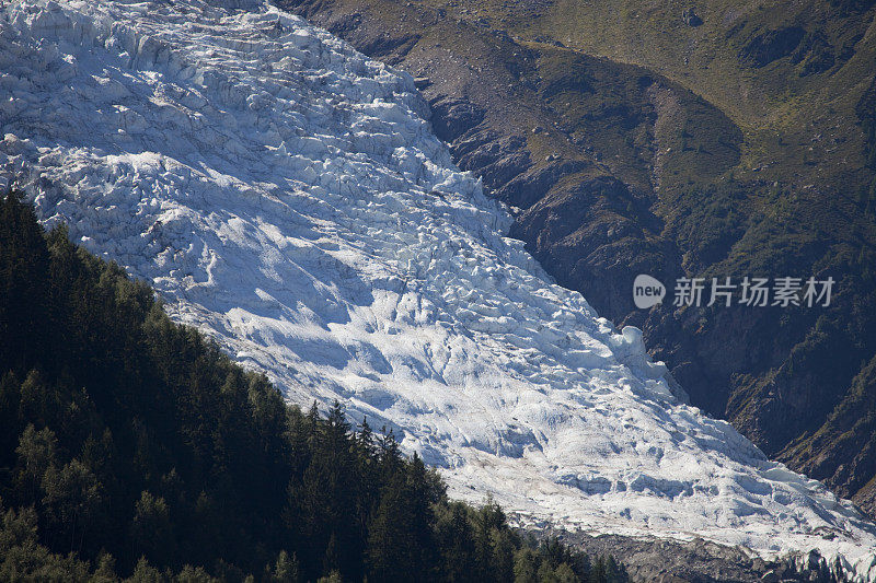 Chamonix的Mont Blan冰川